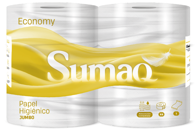 Sumaq Economy papel higiénico jumbo en presentación económica